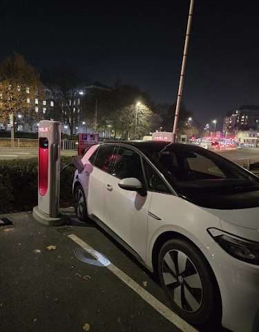Tesla Supercharger in Nottingham United Kingdom of Great Britain and Northern Ireland