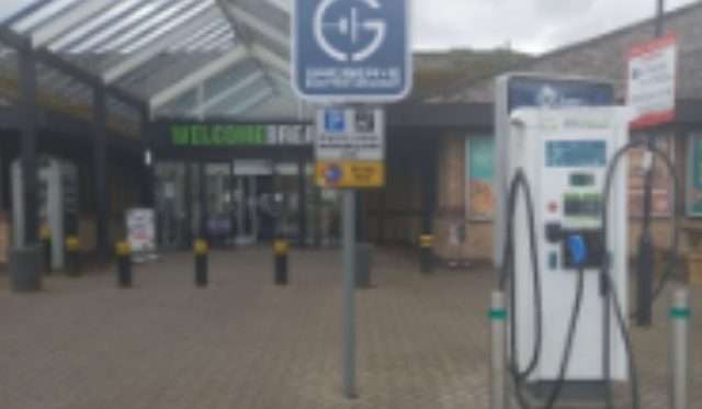 GRIDSERVE Charging Station in Biggar United Kingdom of Great Britain and Northern Ireland