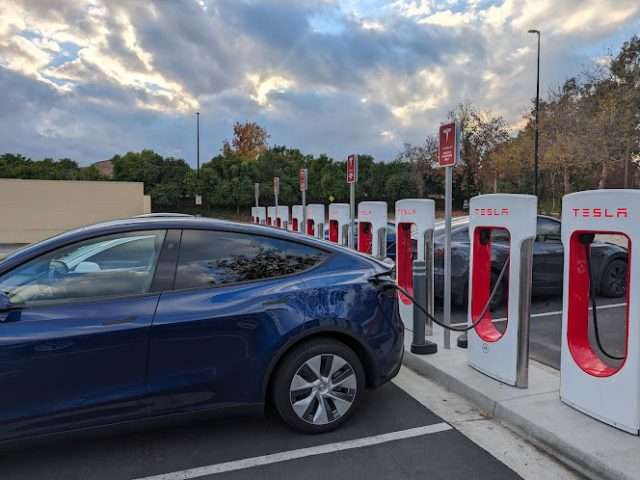 Tesla Supercharger in Pomona California