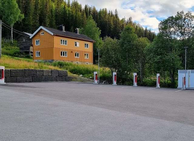 Tesla Supercharger in Rødberg Norway 3630