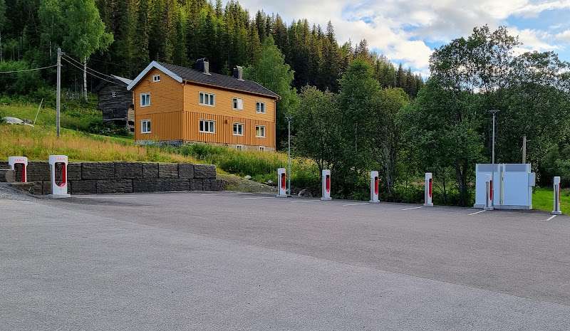 Tesla Supercharger EV Charging Station at 3630 Rødberg
