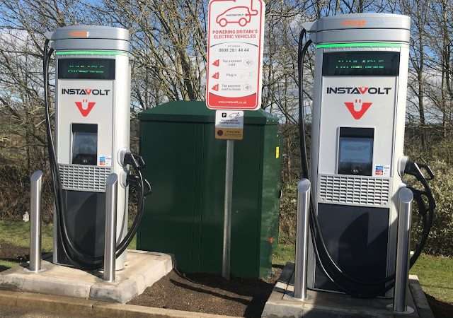 InstaVolt Charging Station in Wrexham United Kingdom of Great Britain and Northern Ireland
