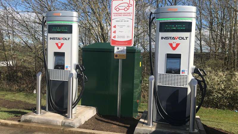 InstaVolt Charging Station EV Charging Station at Chirk Bypass