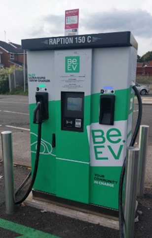 Be.EV Charging Station in Nuneaton United Kingdom of Great Britain and Northern Ireland
