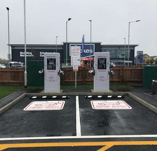 InstaVolt Charging Station in Newmarket United Kingdom of Great Britain and Northern Ireland