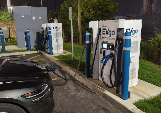 EVgo Charging Station in Philadelphia Pennsylvania