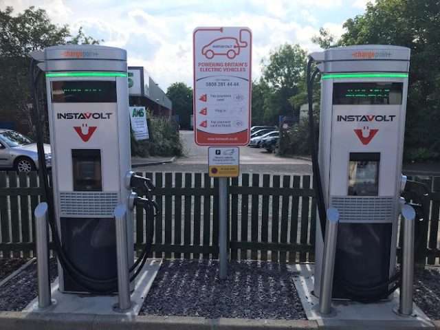 InstaVolt Charging Station in Oldham United Kingdom of Great Britain and Northern Ireland