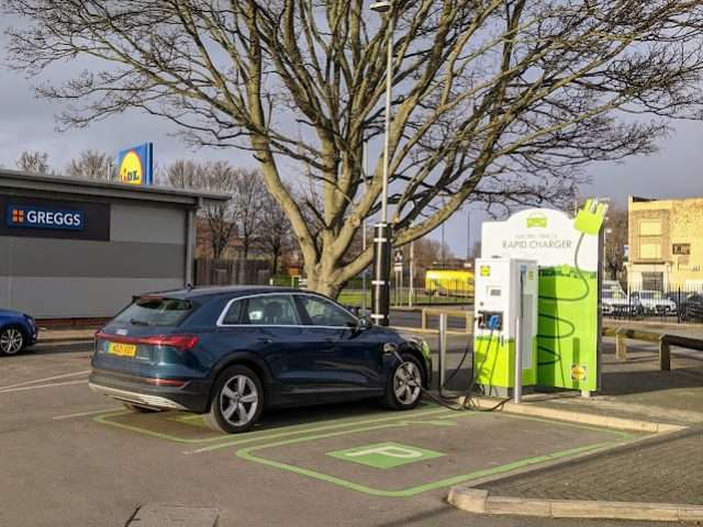 Pod Point Charging Station in Middlesbrough United Kingdom of Great Britain and Northern Ireland