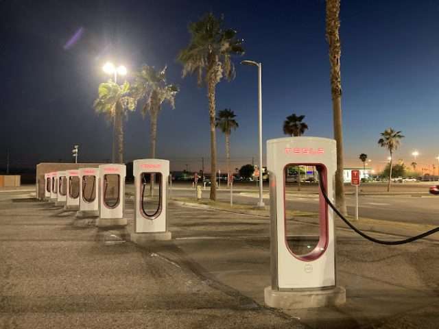 Tesla Supercharger in El Centro California