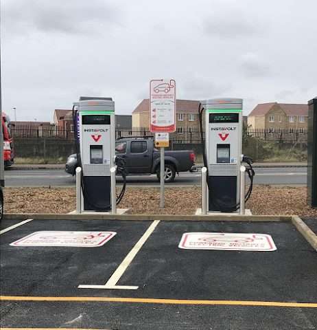 InstaVolt Charging Station in King's Lynn United Kingdom of Great Britain and Northern Ireland