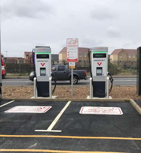 InstaVolt Charging Station EV Charging Station at Kings Lynn Starbucks