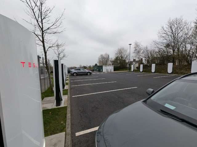 Tesla Supercharger in Gretna United Kingdom of Great Britain and Northern Ireland