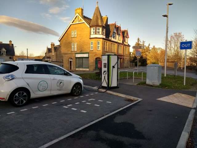 Evolt Charging Station in Ardgay United Kingdom of Great Britain and Northern Ireland