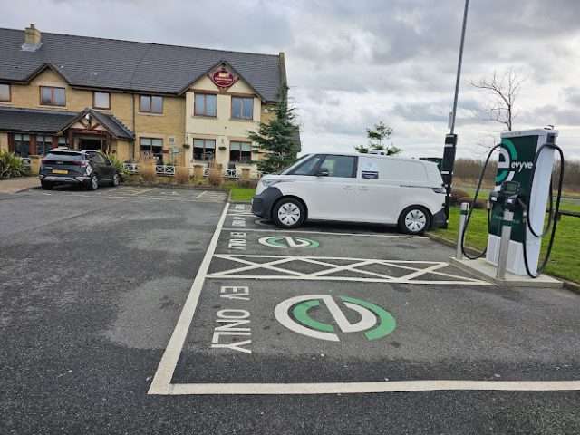 evyve Charging Station in Cramlington United Kingdom of Great Britain and Northern Ireland