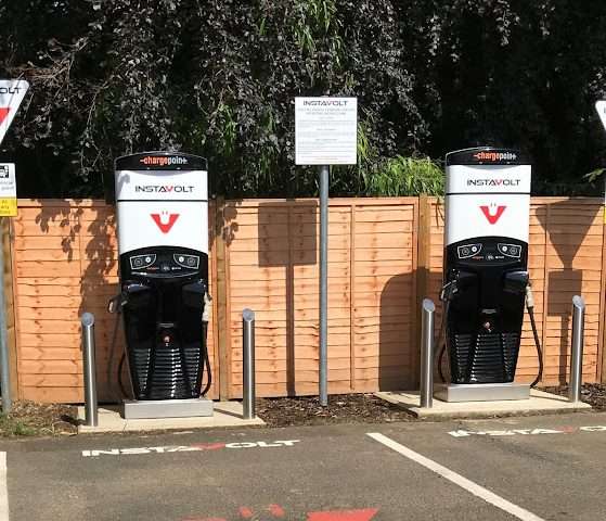 InstaVolt Charging Station in Bury Saint Edmunds United Kingdom of Great Britain and Northern Ireland