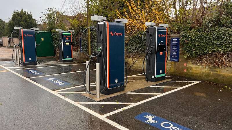 Osprey Charging Station EV Charging Station at Three Horseshoes Walk Shopping Centre