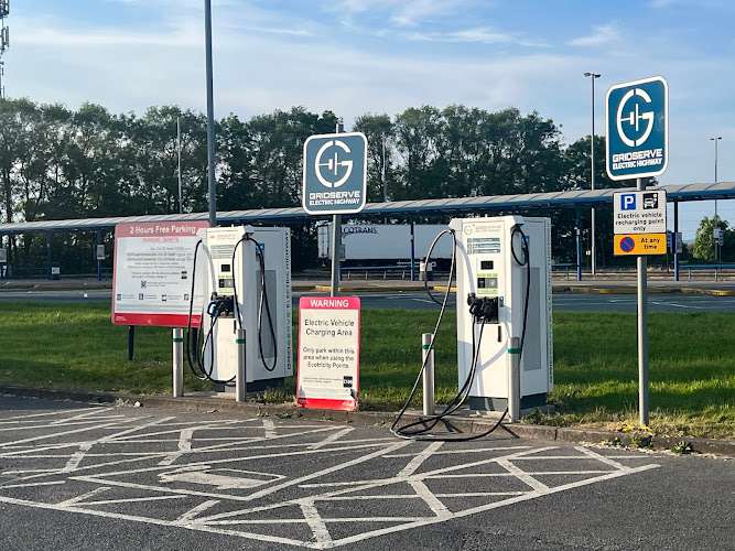 GRIDSERVE Charging Station EV Charging Station at M62 Motorway