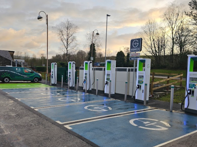 GRIDSERVE Charging Station in Lockerbie United Kingdom of Great Britain and Northern Ireland