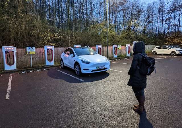 Tesla Supercharger in Perth United Kingdom of Great Britain and Northern Ireland