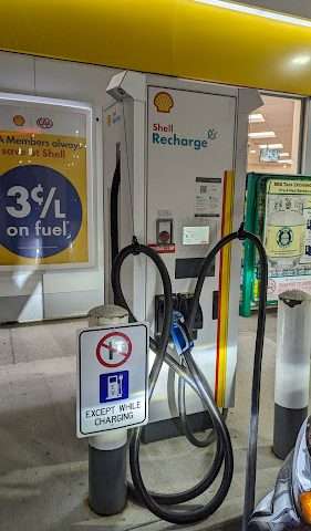 Shell Recharge Charging Station in Mississauga Ontario Canada
