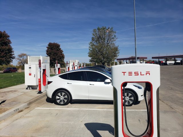 Tesla Supercharger in Towanda Kansas