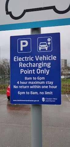 GeniePoint Charging Station in Chester United Kingdom of Great Britain and Northern Ireland