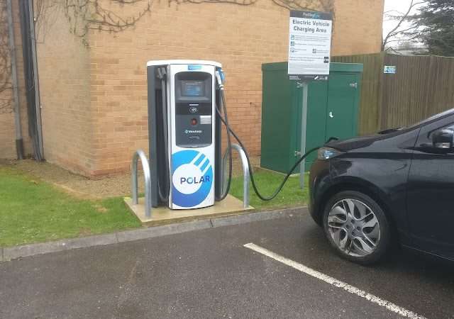 bp pulse Charging Station in Gloucester United Kingdom of Great Britain and Northern Ireland