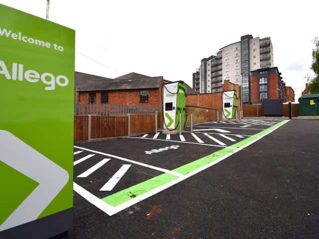 Allego Charging Station in Northampton United Kingdom of Great Britain and Northern Ireland