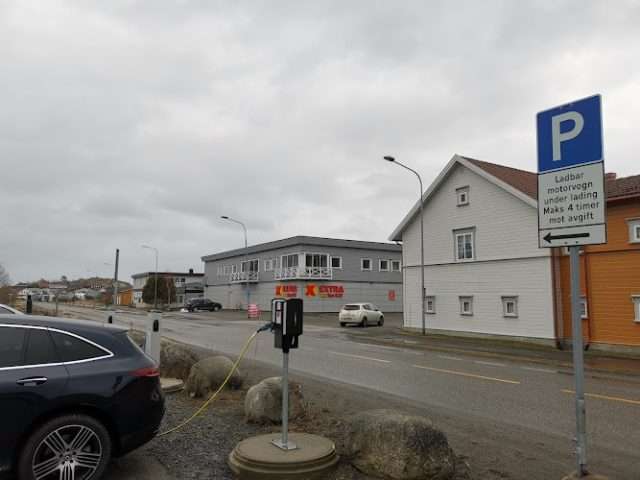 Risøya Parkeringsplass Charging Station in Stavern Norway 3290