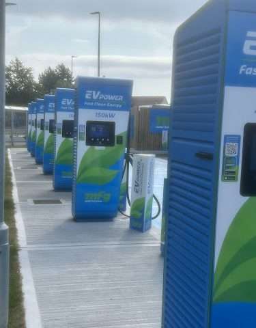 MFG EV power Charging Station in Telford United Kingdom of Great Britain and Northern Ireland