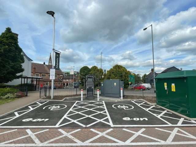 E.ON Drive Charging Station in Stafford United Kingdom of Great Britain and Northern Ireland