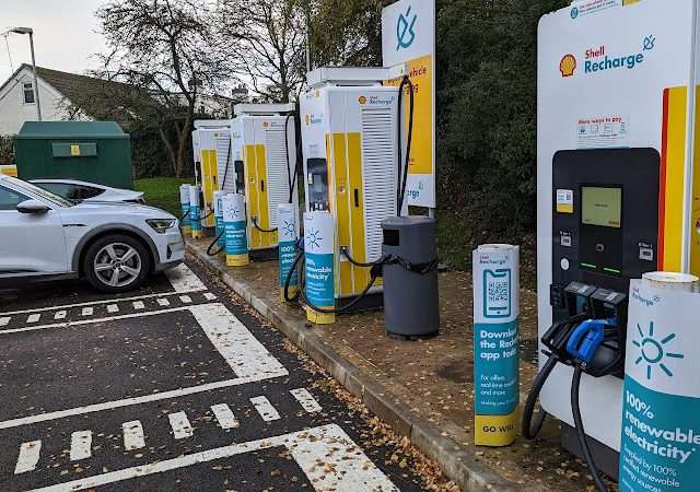 Shell Recharge Charging Station in Derby United Kingdom of Great Britain and Northern Ireland