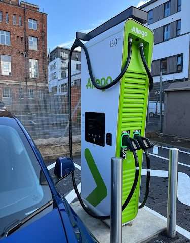 Allego Charging Station in Peterborough United Kingdom of Great Britain and Northern Ireland
