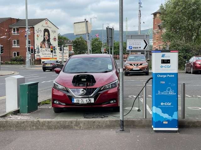 ESB Energy Charging Station in Belfast United Kingdom of Great Britain and Northern Ireland
