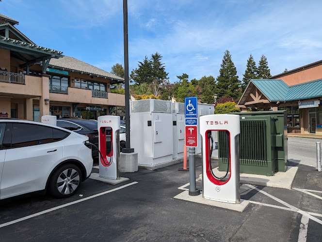 Tesla Supercharger EV Charging Station at Crystal Springs Village