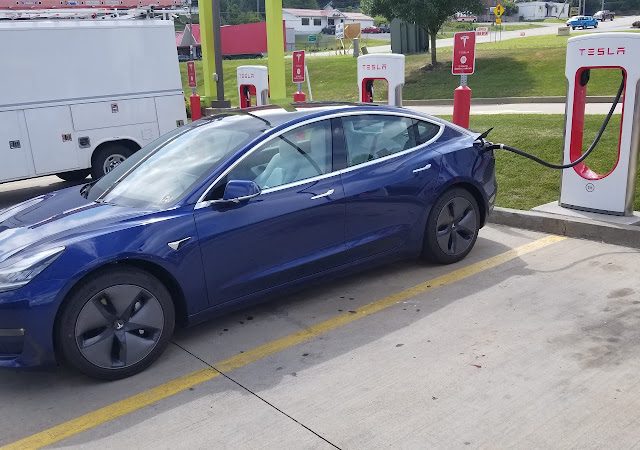 Tesla Supercharger in Mt Hope West Virginia