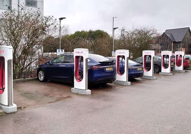 Tesla Supercharger in Maidstone United Kingdom of Great Britain and Northern Ireland