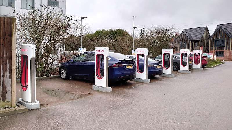 Tesla Supercharger EV Charging Station at Bearsted Rd