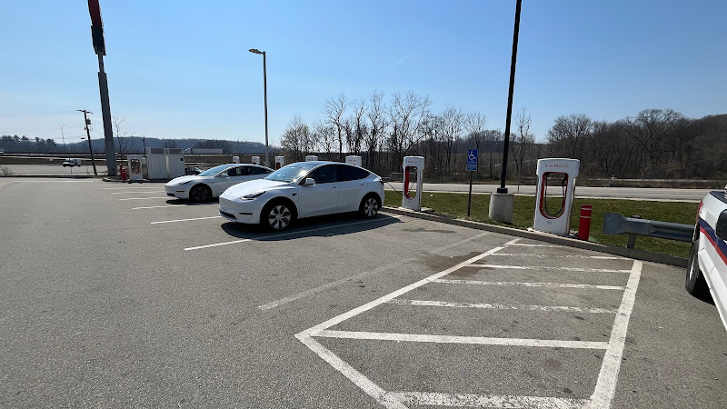 Tesla Supercharger EV Charging Station at GetGo