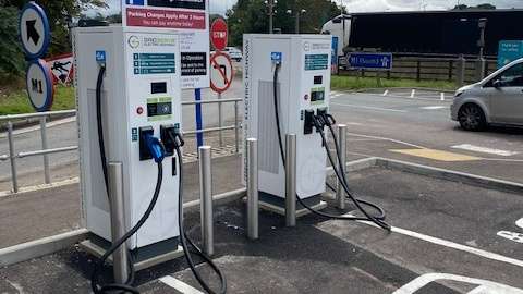 GRIDSERVE Charging Station in Bedfordshire United Kingdom of Great Britain and Northern Ireland