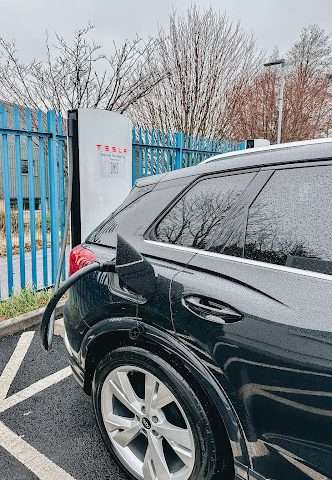 Tesla Supercharger in Glasgow United Kingdom of Great Britain and Northern Ireland