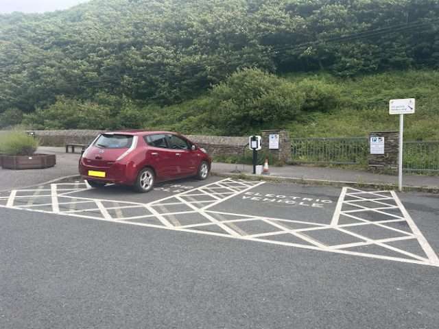 Electric Vehicle Charging Station in Boscastle United Kingdom of Great Britain and Northern Ireland