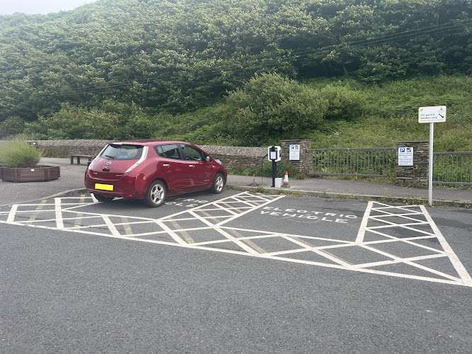 Electric Vehicle Charging Station EV Charging Station at Boscastle Long Stay Car Park