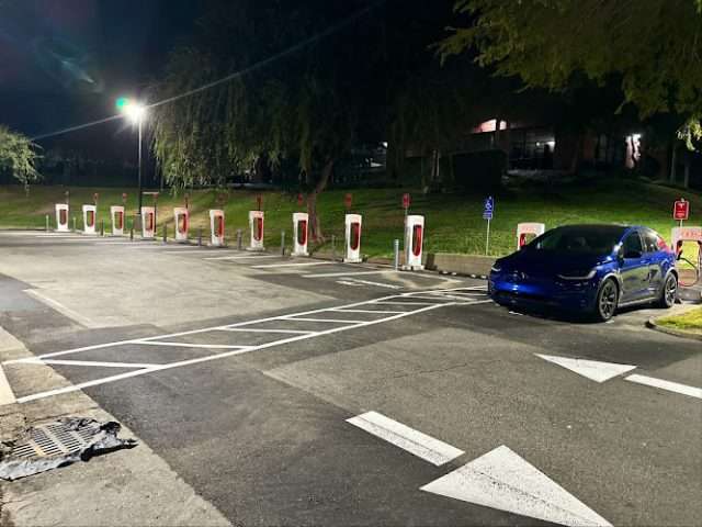 Tesla Supercharger in El Dorado Hills California