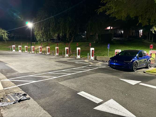 Tesla Supercharger EV Charging Station at Raley's O-N-E Market