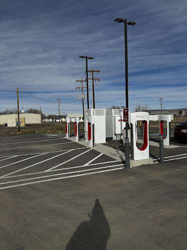 Tesla Supercharger EV Charging Station at Quinn River Market