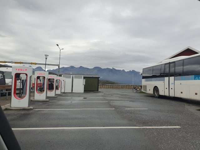 Tesla Supercharger in Ørnes Norway 8150