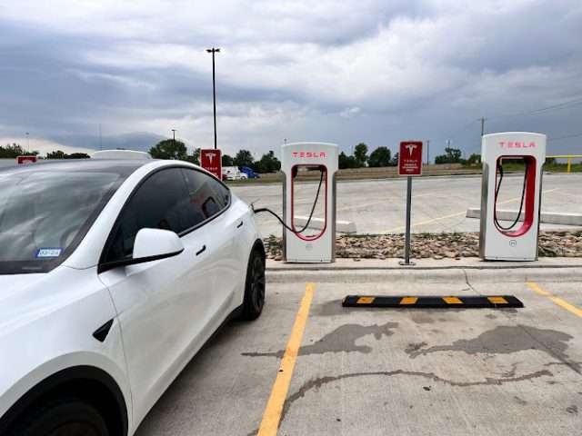 Tesla Supercharger in Denison Texas