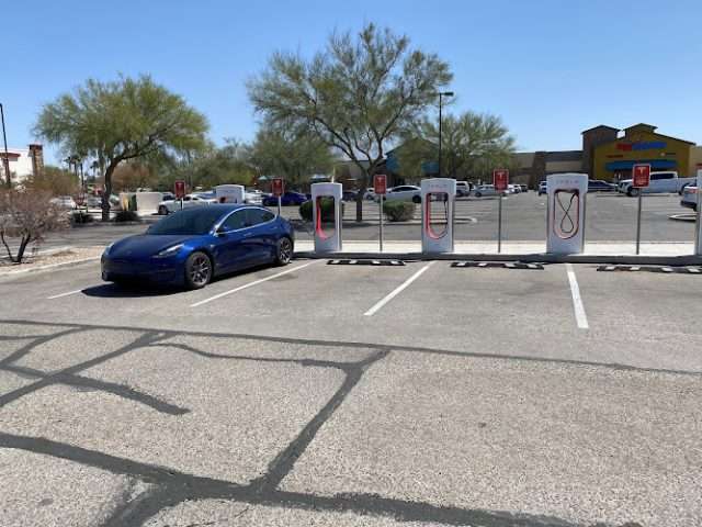 Tesla Supercharger in Tucson Arizona
