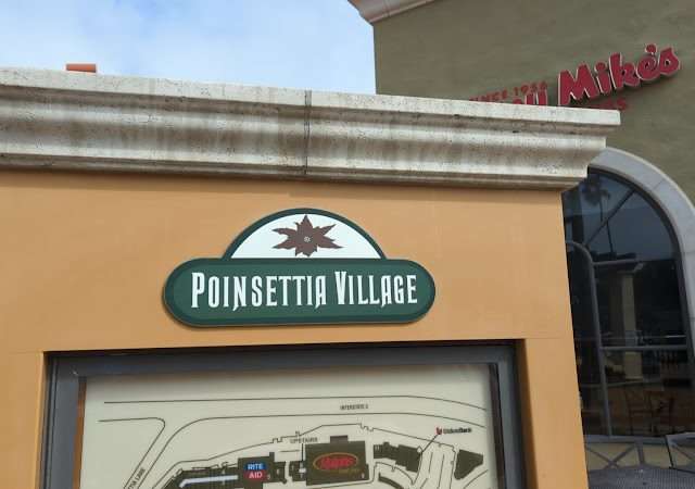 Poinsettia Village in Carlsbad California